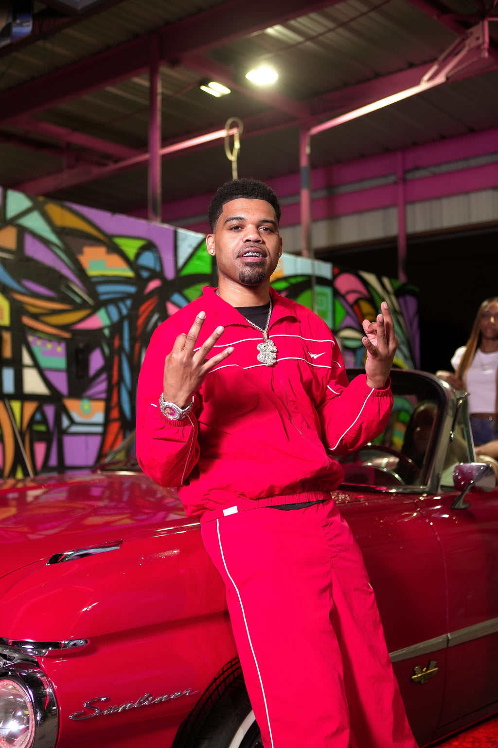 RED WOA TRACK SUIT “ JACKET”