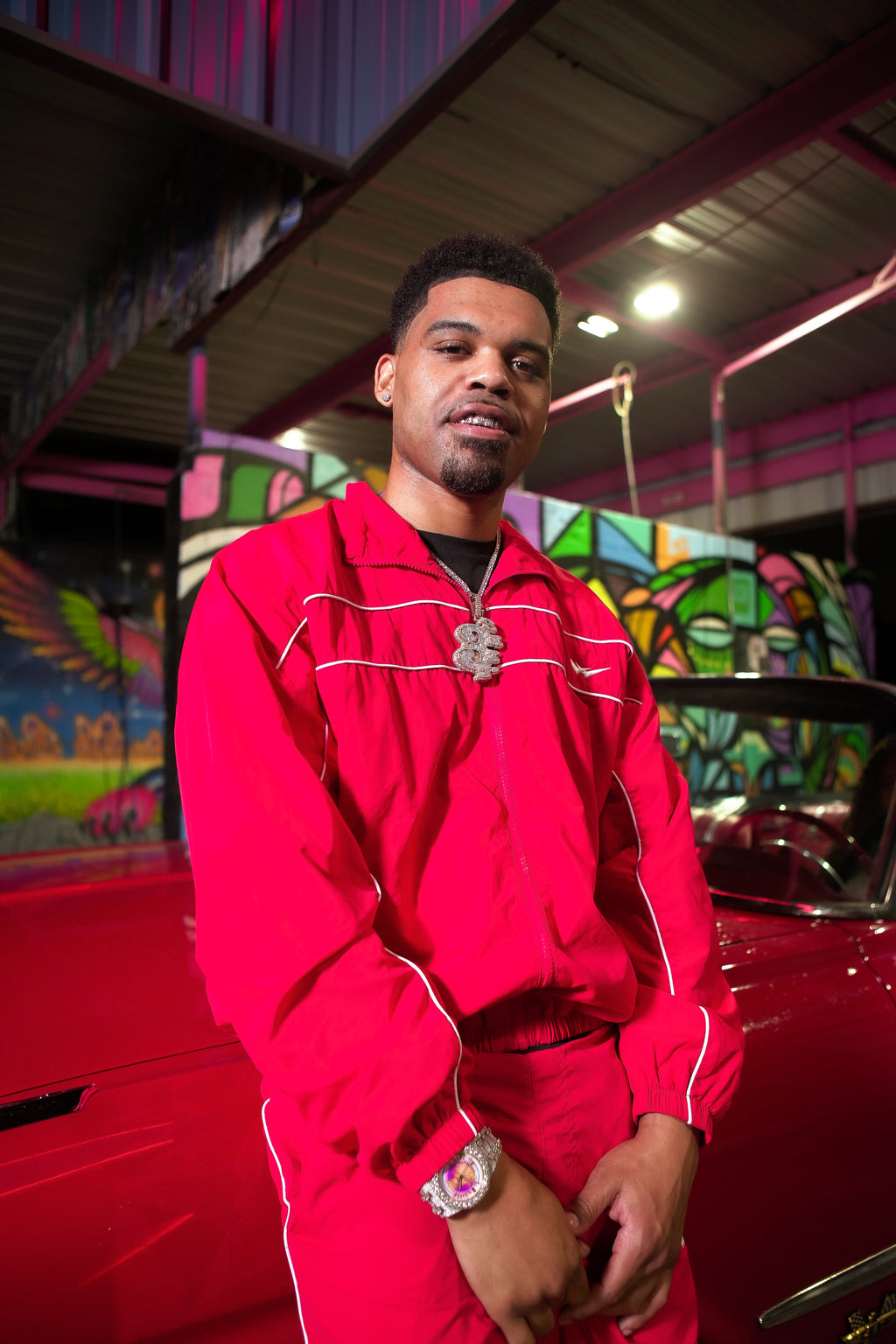 RED WOA TRACK SUIT “ JACKET”